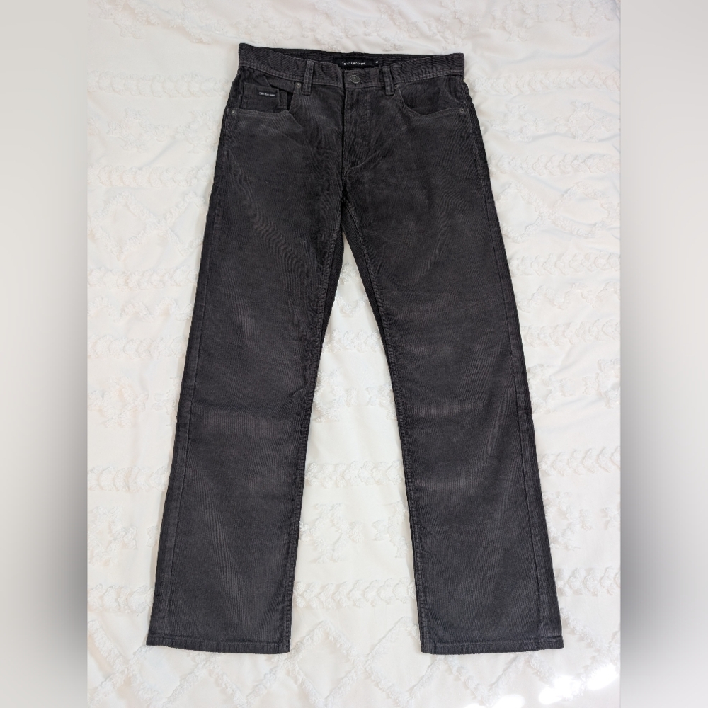 Calvin Klein Jeans Dark Gray Corduroy Pants Size 32